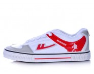 Warrior Footwear Basketball Shoes White Red Stripe
