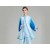 Tai Chi Uniform Suit with Outside Veil Gradient Color Blue