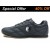 Double Star  Leather Tai Chi Shoes Black Tai Chi Pattern