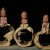 Q-Version Sakyamuni/ Guanyin/ ksitigarbha Buddha Original Porcelain Ornament Handicraft with tree rings base