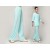 Tai Chi Pants Pure Cotton for Women Light Blue